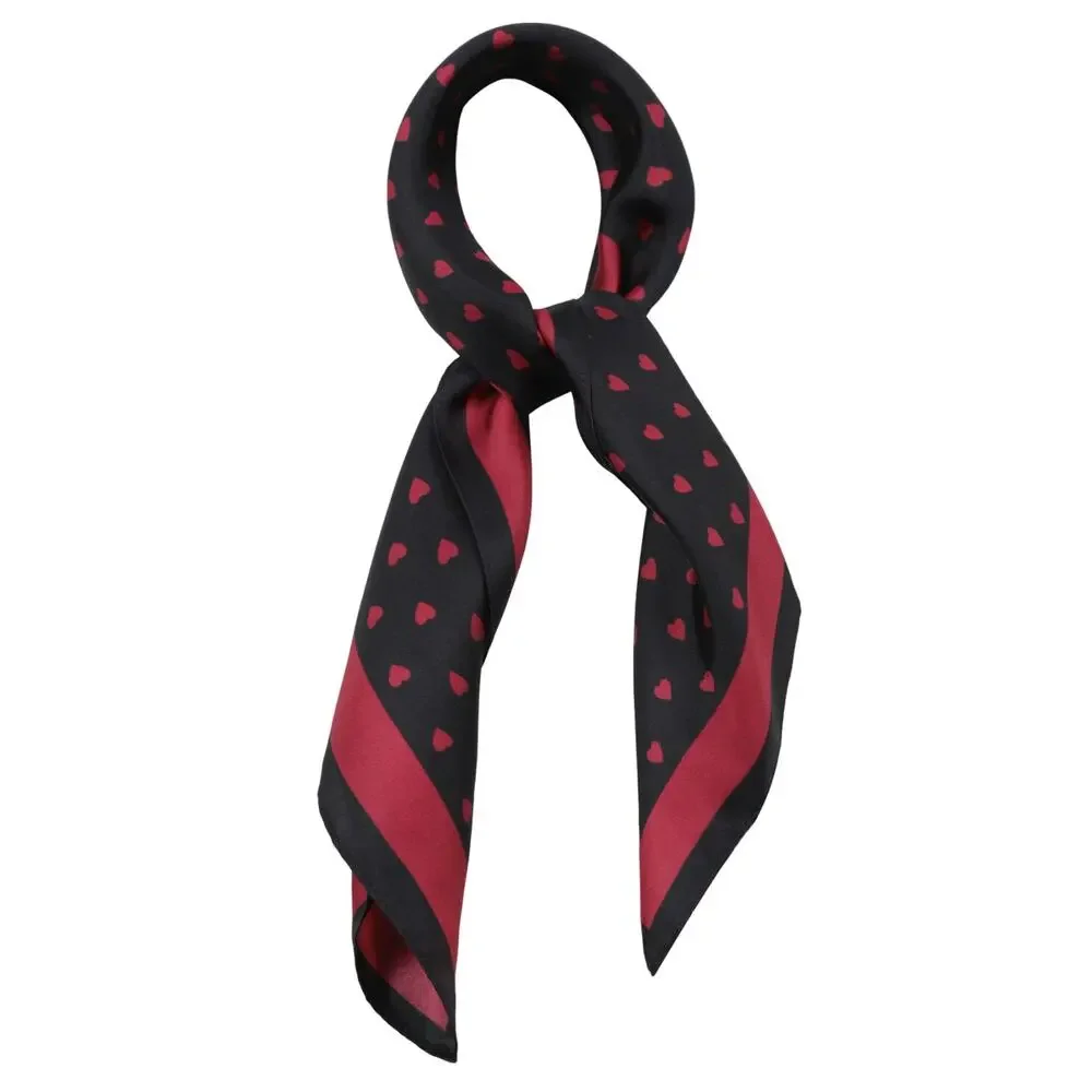 Kate Spade mini hearts silk bandana scarf